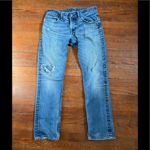 Banana Republic 32x30 jeans. Worn in. Hole in knee